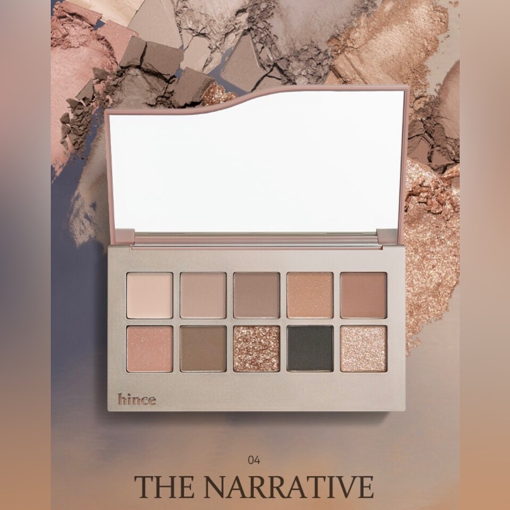 Hince New Depth Eyeshadow Palette in 04 The Narrative - Neutral Browns